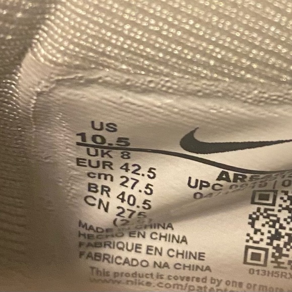 Holographic purple sage platform AF1- Size 10.5 - Picture 2 of 4